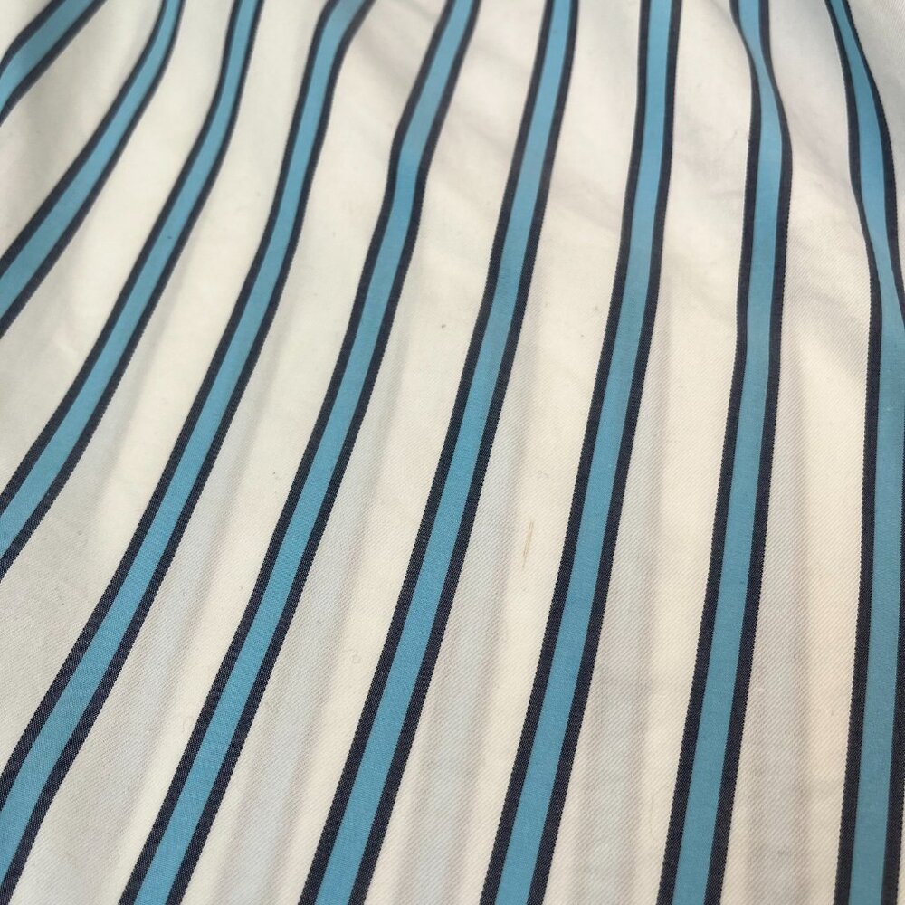 Draper James Blue and White Striped Midi Shirt Dress - Picture 9 of 16